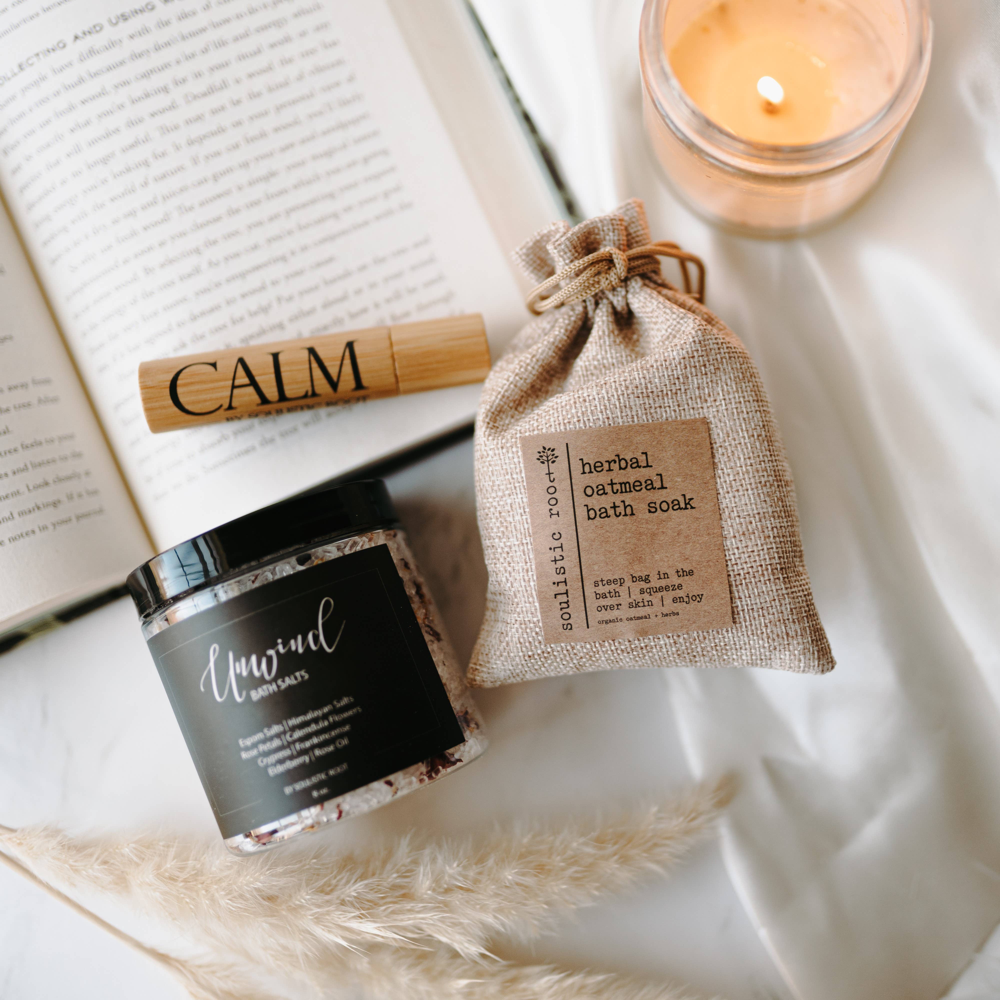 Herbal Oatmeal Bath Soak – Rose, Lavender or Chamomile: Lavender