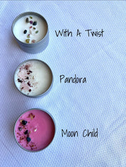 Unlabeled Crystal Candle Tins - Private Label Candle: Clarity