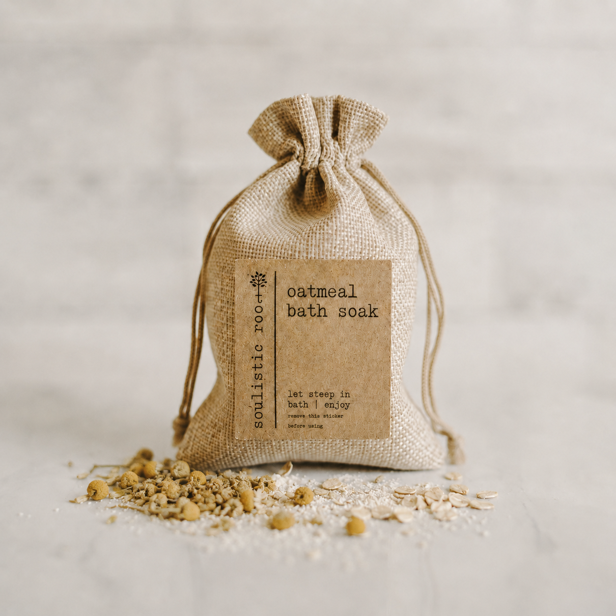 Herbal Oatmeal Bath Soak – Rose, Lavender or Chamomile: Lavender