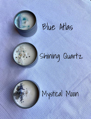 Unlabeled Crystal Candle Tins - Private Label Candle: Clarity